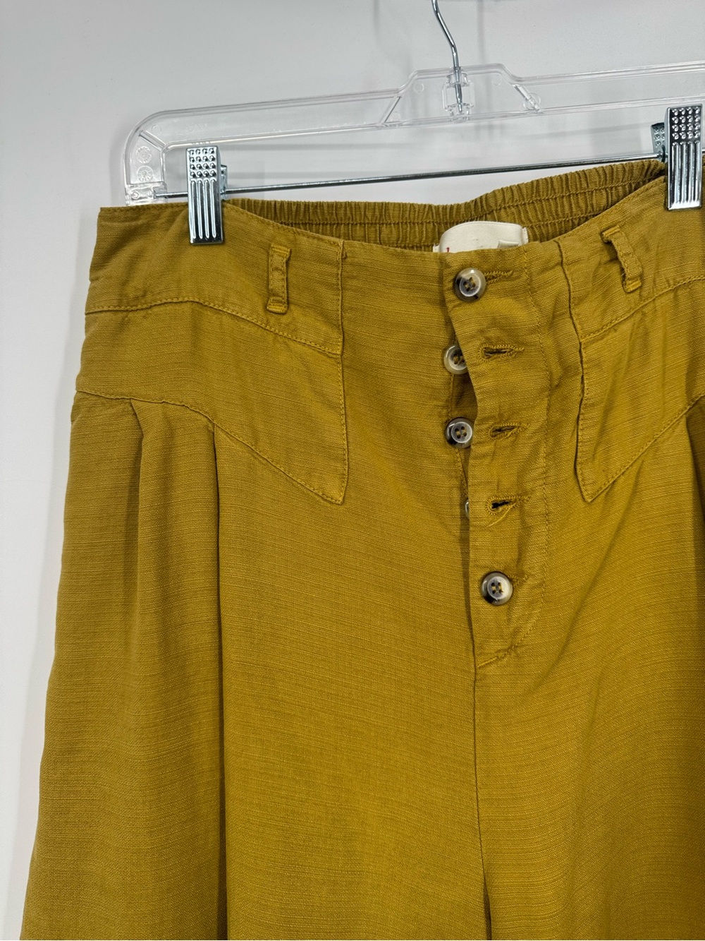 Anthropologie High-Waist Button-Fly Wide Leg Culotte Pants Size M - Picture 7 of 14